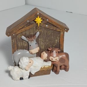 Dicksons Christmas Collection Nativity Resin Figurine 4" Christmas Figurines
